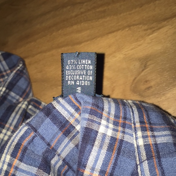 SOLD! Polo Ralph Lauren XL Plaid Blue Button Front - Picture 6 of 6